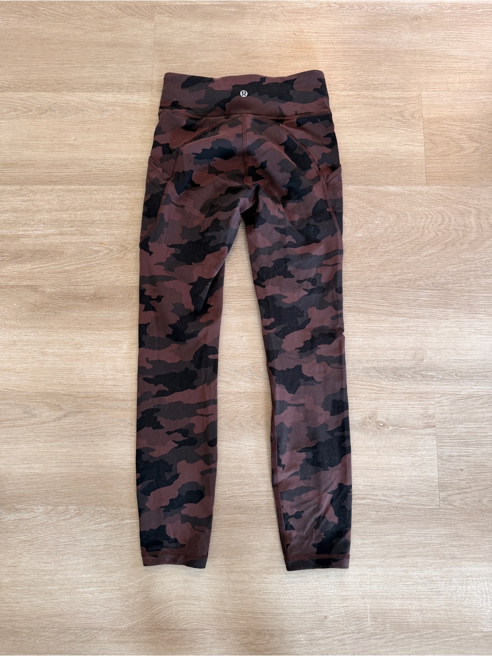 lululemon athletica Kids' Brown and Black Camo Leggings